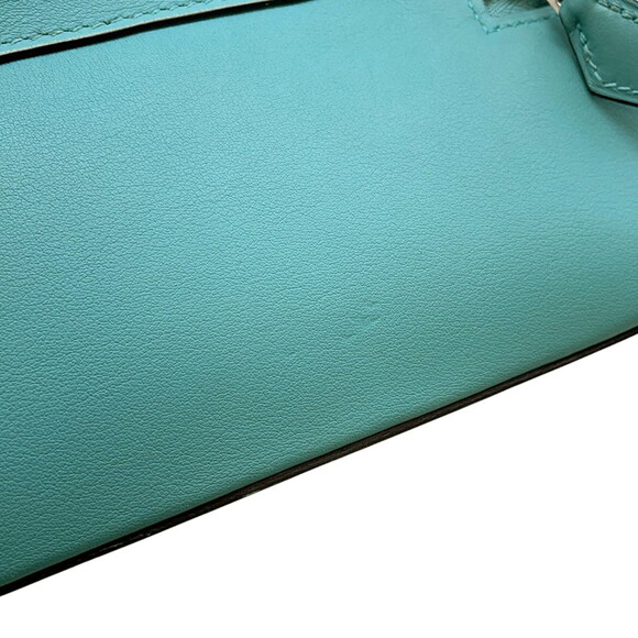 Hermes Hermès Bolide Secret Blue Atoll Handbag/Swift with X Stamp - Picture 7 of 16